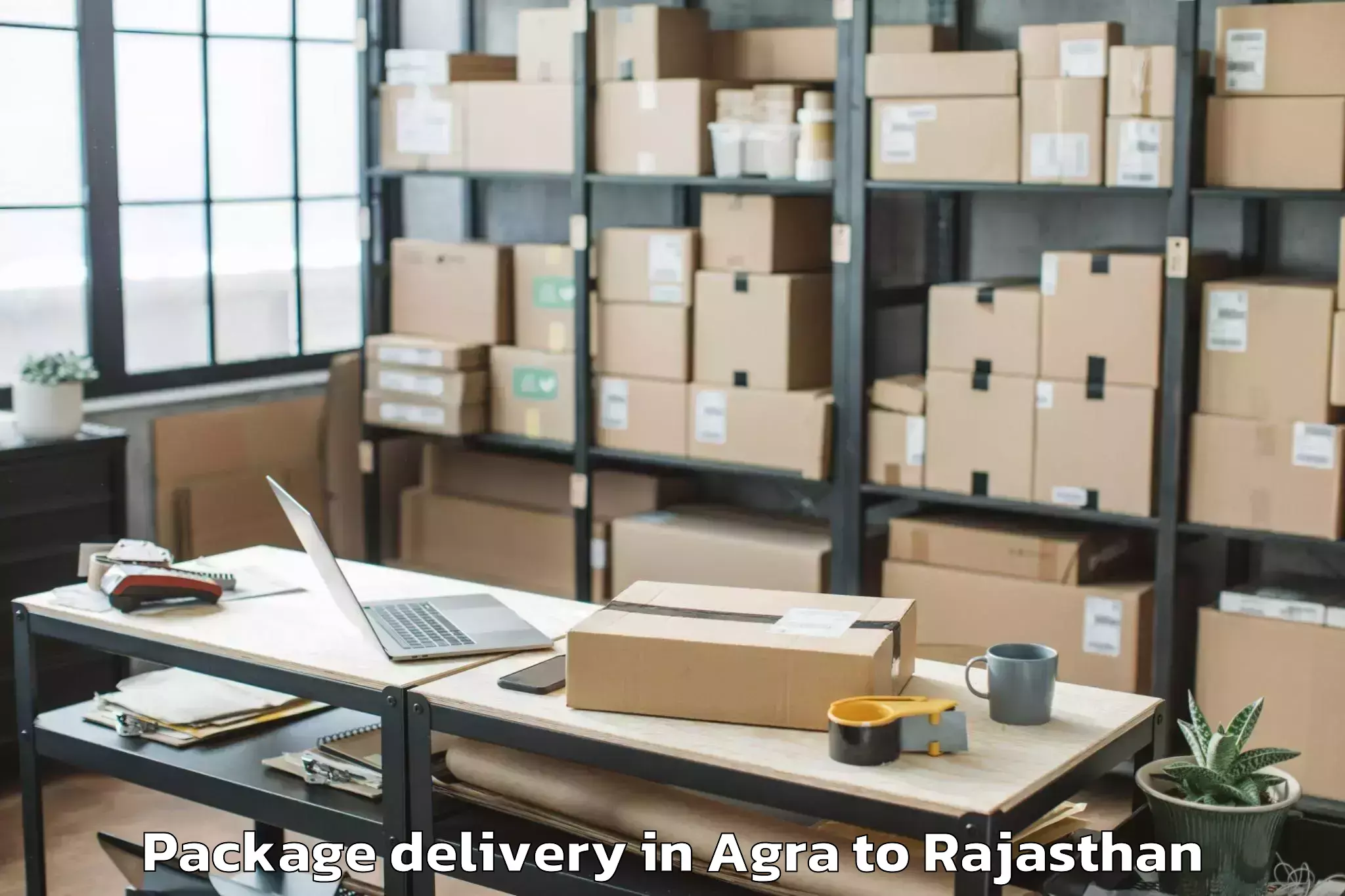 Agra to Madhav University Pindwara Package Delivery